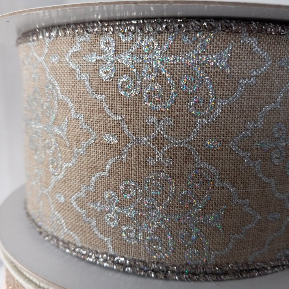 QVC Holiday Wired Ribbon-3 Designs/9 Spools - Picture 7 of 7
